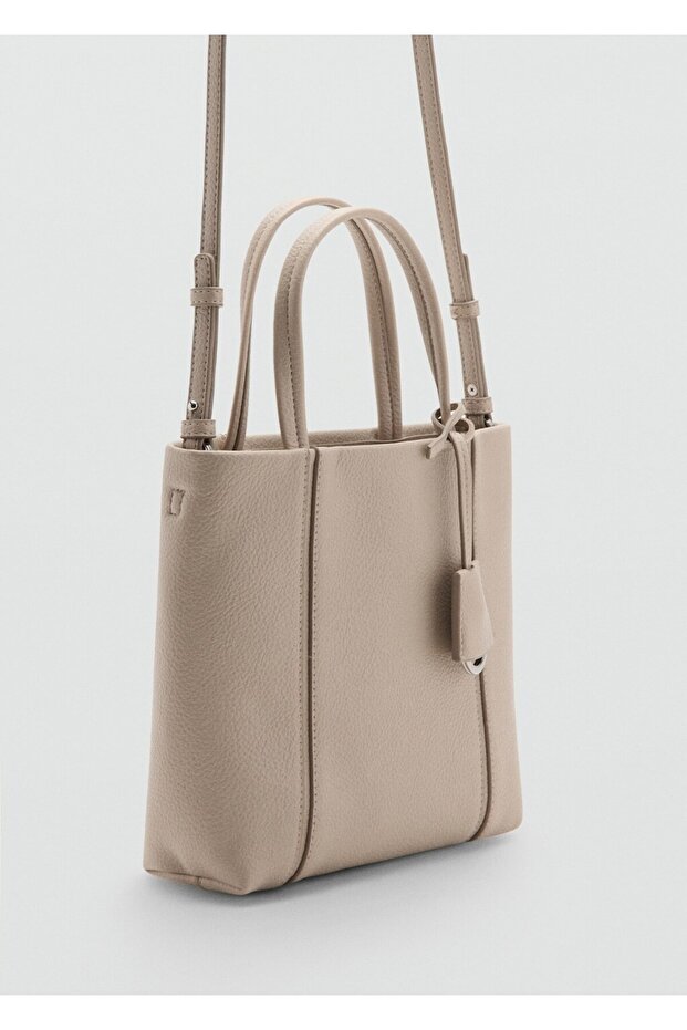 Saplı mini dikdörtgen çanta - 1