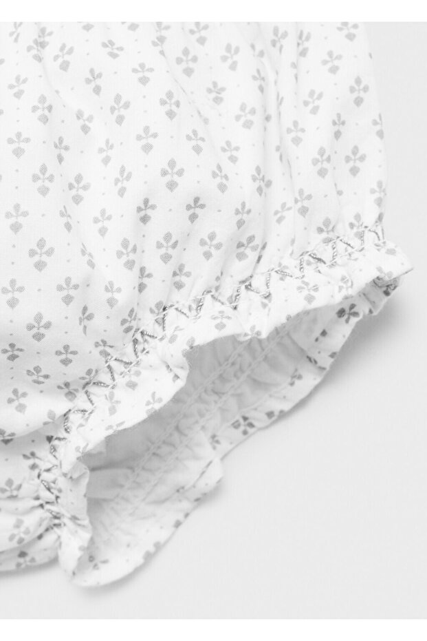 Desenli pamuklu şort - 3