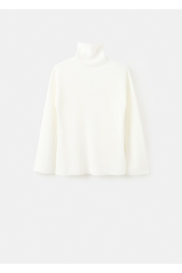 Boğazlı örgü kazak - 3