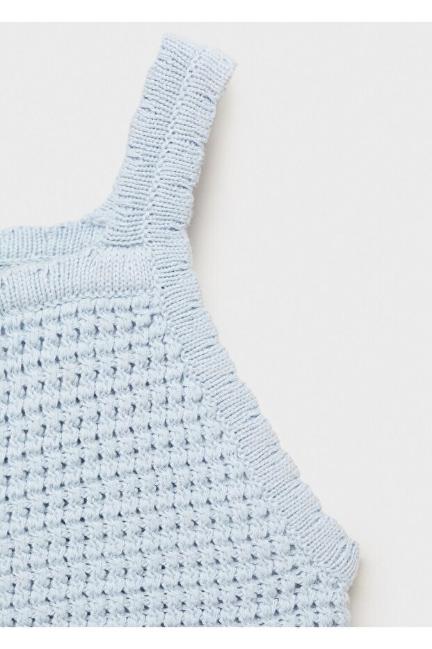 Düğmeli örgü bluz - 4