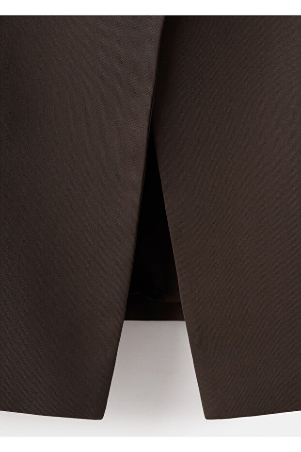 Klapalı kumaş yelek - 5