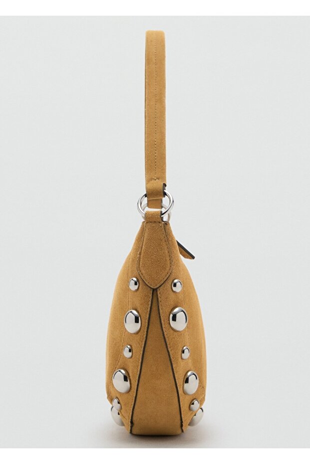 Zımbalı deri çanta - 4