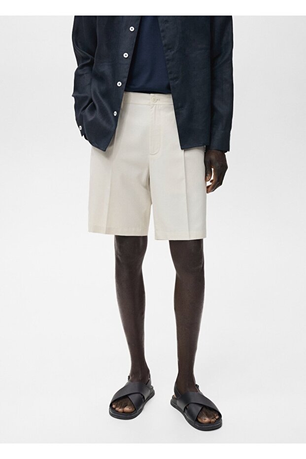 %100 keten şort - 6