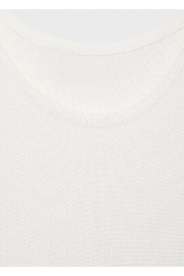 Halter yaka triko elbise - 8