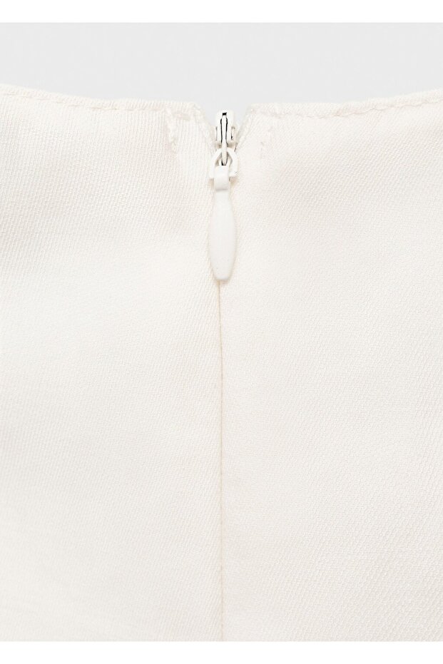 Halter Yaka Evaze Bluz - 5