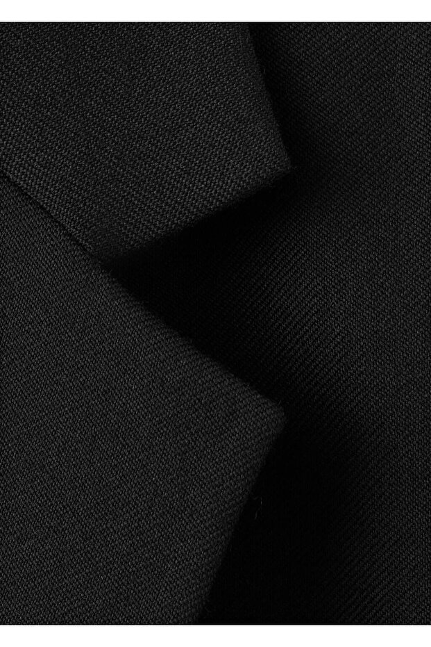 Crop yün blazer ceket - 8