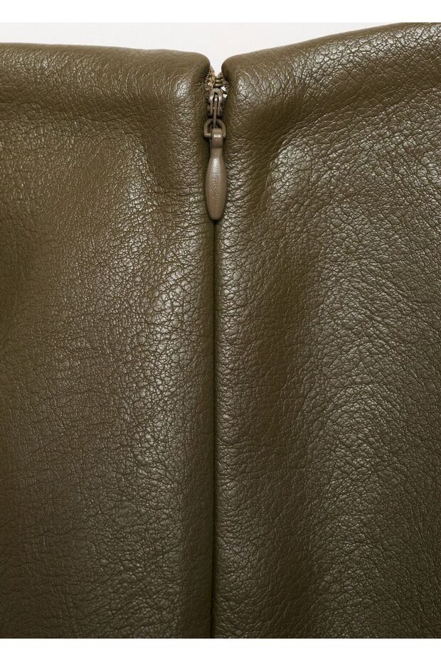 Deri görünümlü kalem etek - 5