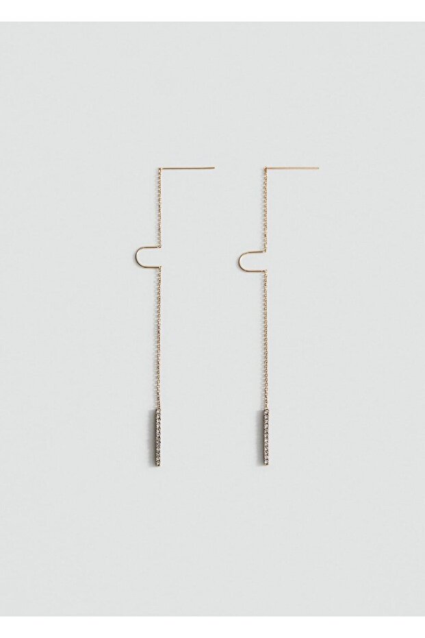 Uçlu kristal küpe - 2