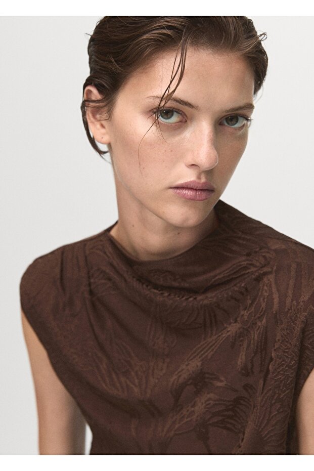 Jakar çiçek desenli bluz - 6