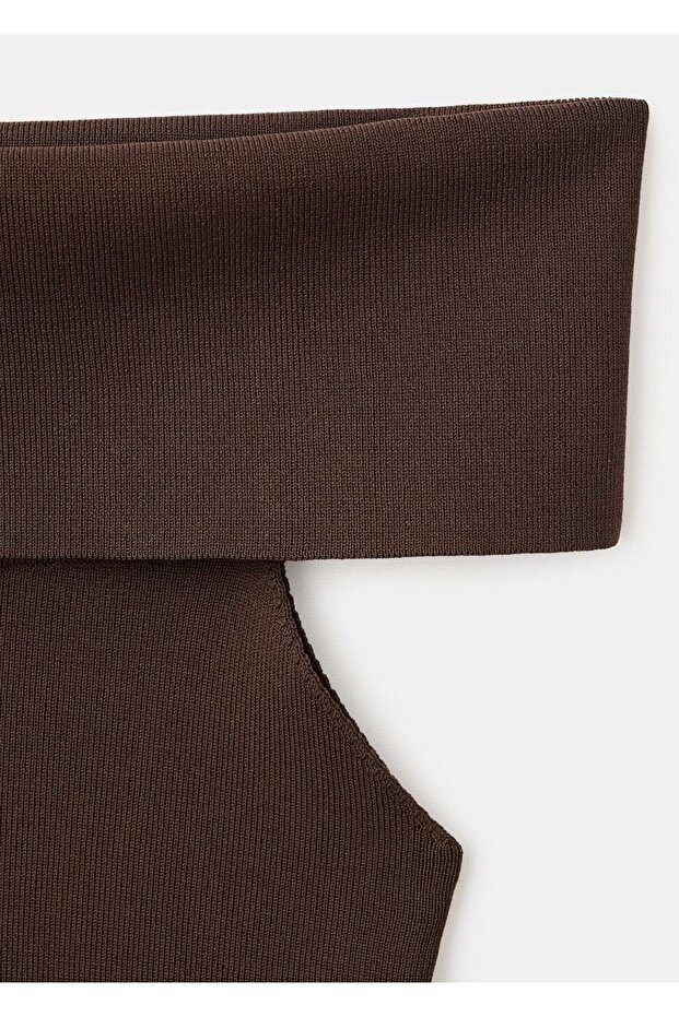 Straplez triko bluz - 8