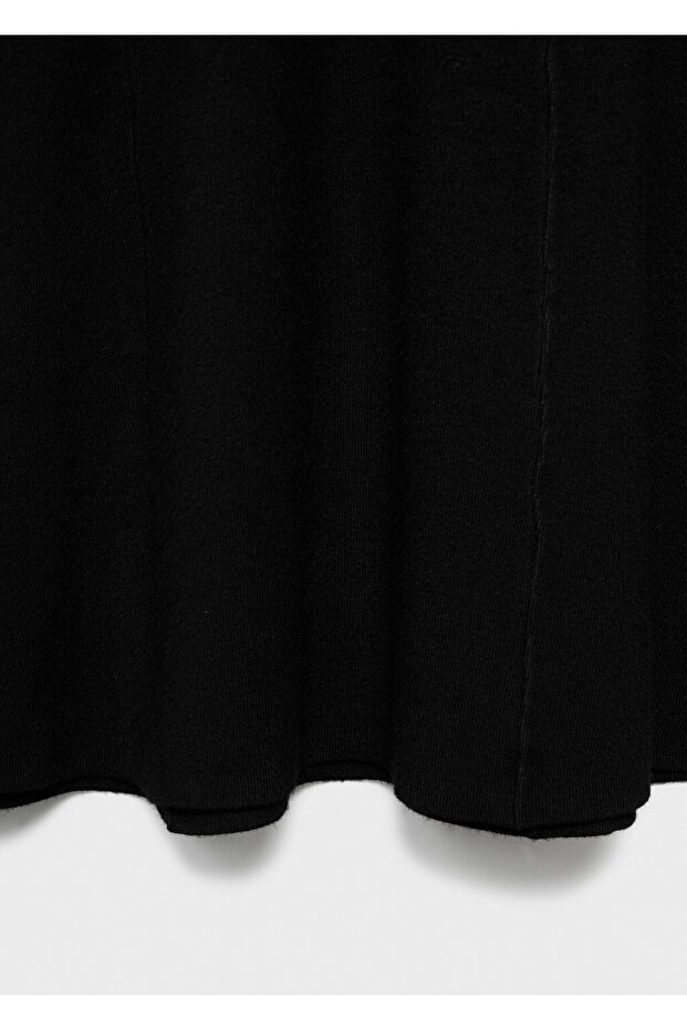 İnce triko evaze elbise - 5