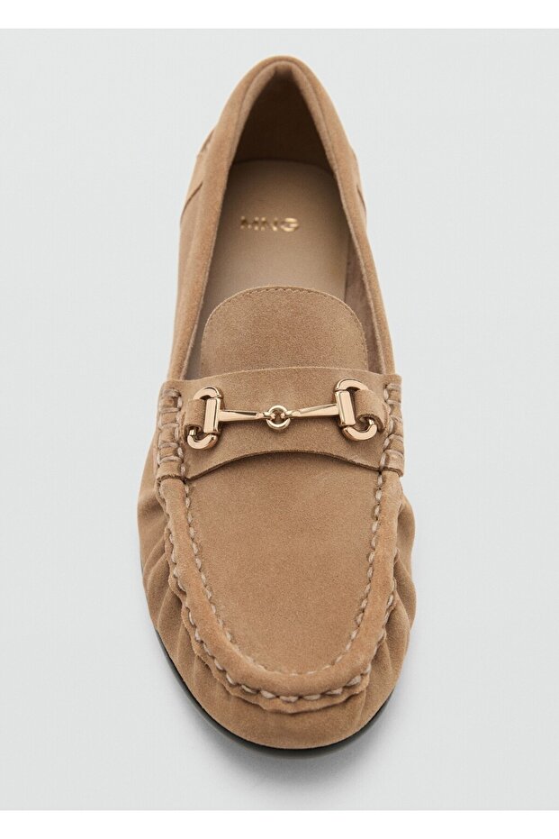 Süet tokalı mokasen - 6