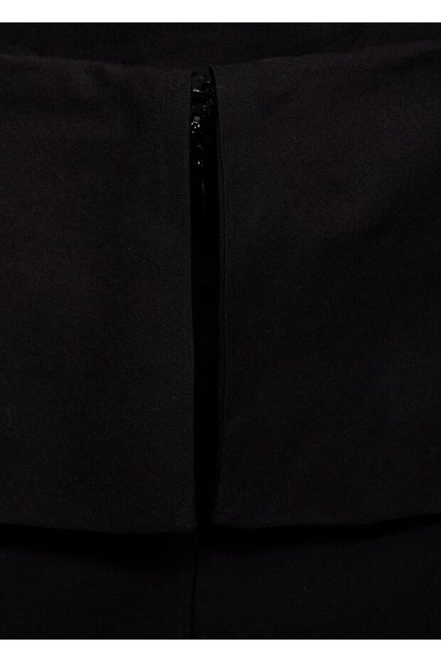 Evaze pamuklu elbise - 7