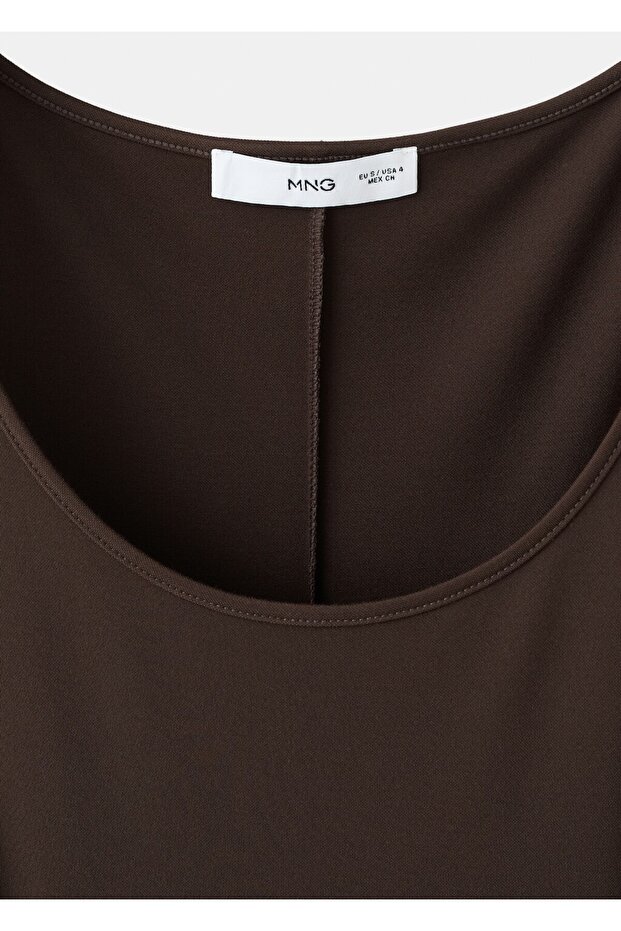 Evaze midi elbise - 7