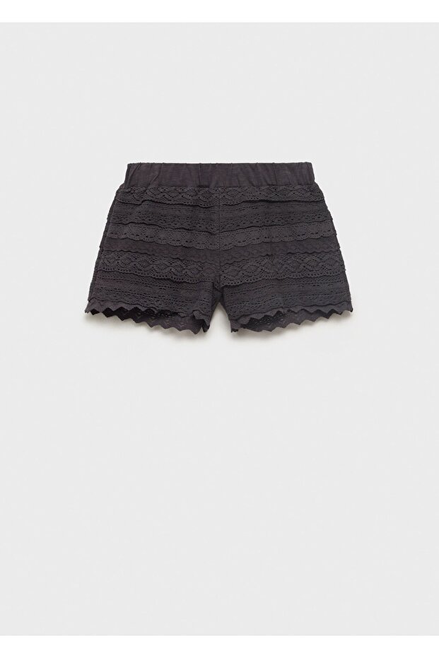 Kroşe volanlı şort - 3