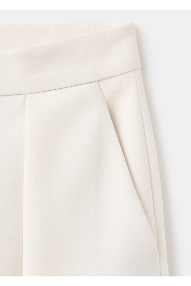 Pileli fermuarlı pantolon - 7