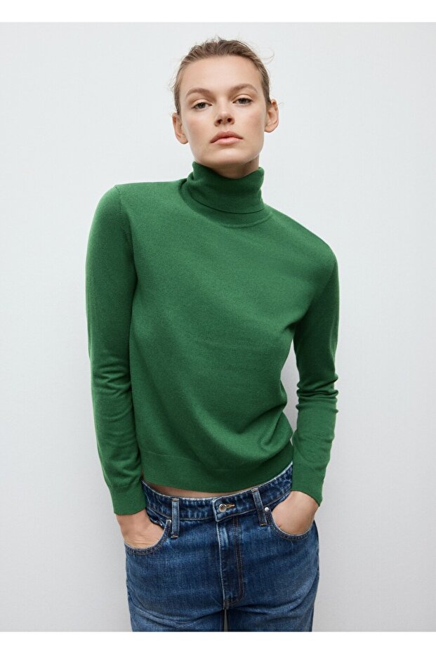 Balıkçı yaka triko kazak - 1