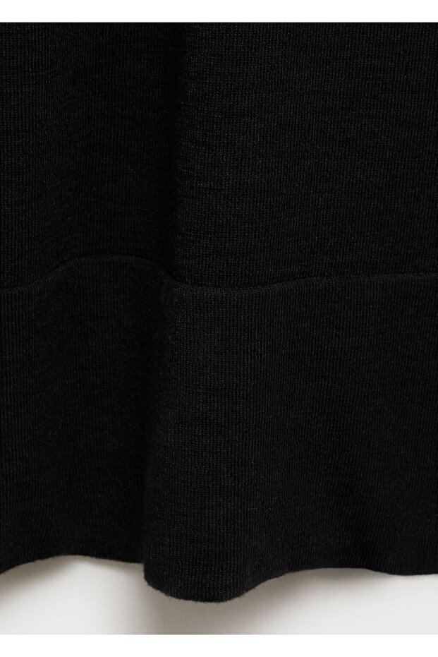 İnce triko düz kesim pantolon - 5