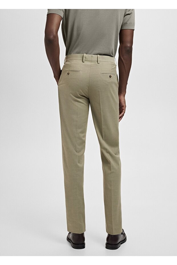 Milan slim fit kumaş pantolon - 4
