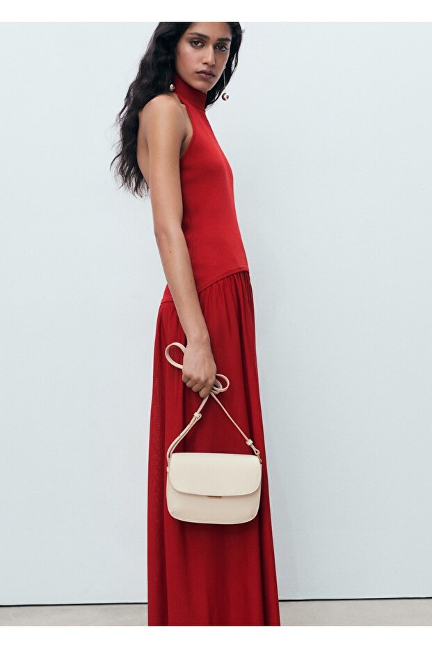 Kombinasyonlu örgü halter elbise - 1