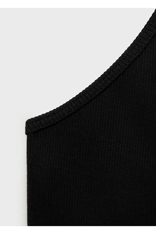 Halter yakalı örgü bluz - 5