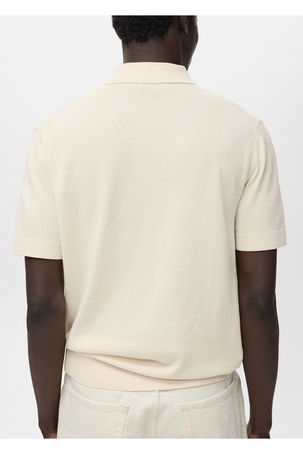 Pamuklu triko polo gömlek - 4