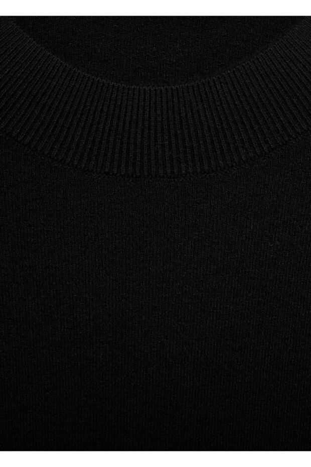 İnce triko evaze elbise - 8