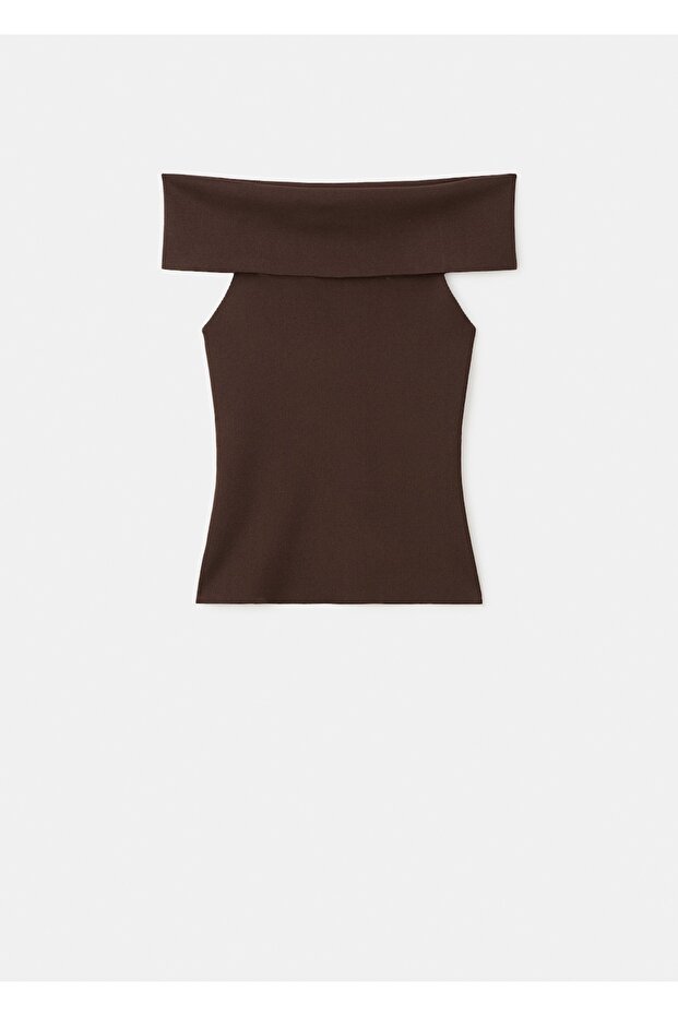 Straplez triko bluz - 3