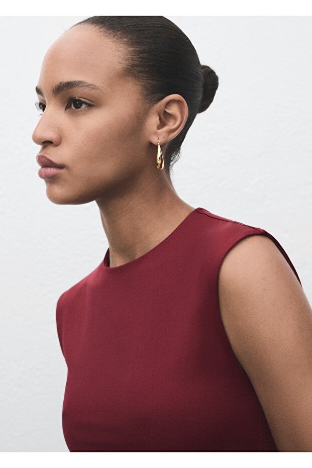 Dar kesim askılı t-shirt - 6