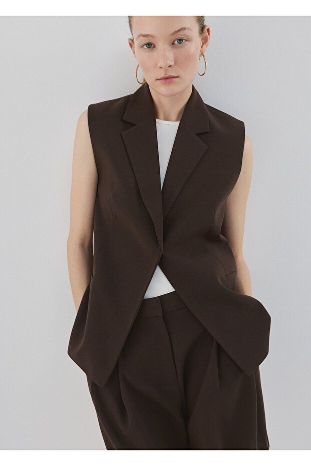 Orta bel düz kesim bermuda şort - 6