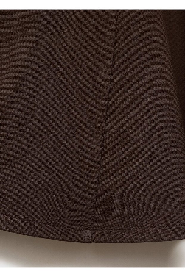 Straplez pileli kısa elbise - 8