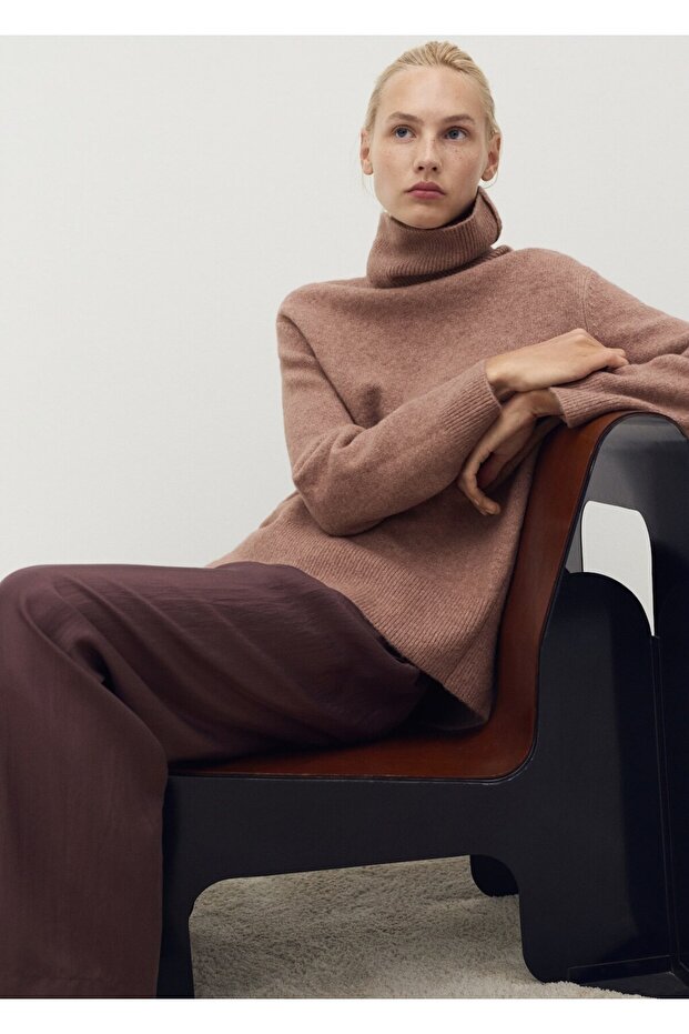 Boğazlı örgü kazak - 7