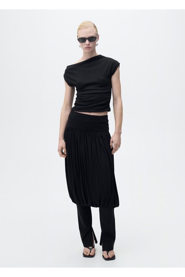 Vücuda oturan asimetrik bluz - 2