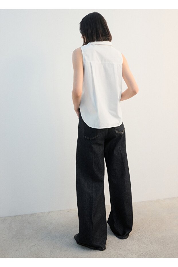 Kolsuz pamuklu gömlek - 4