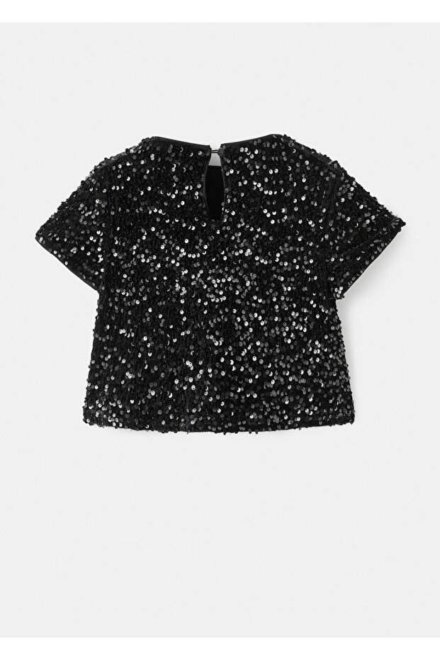Payetli bluz - 4