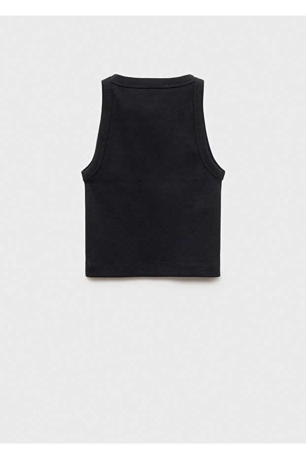 Triko cropped bluz - 2