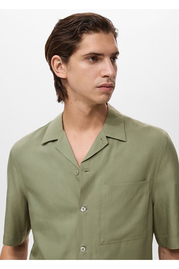 Regular kesim lyocell gömlek - 6