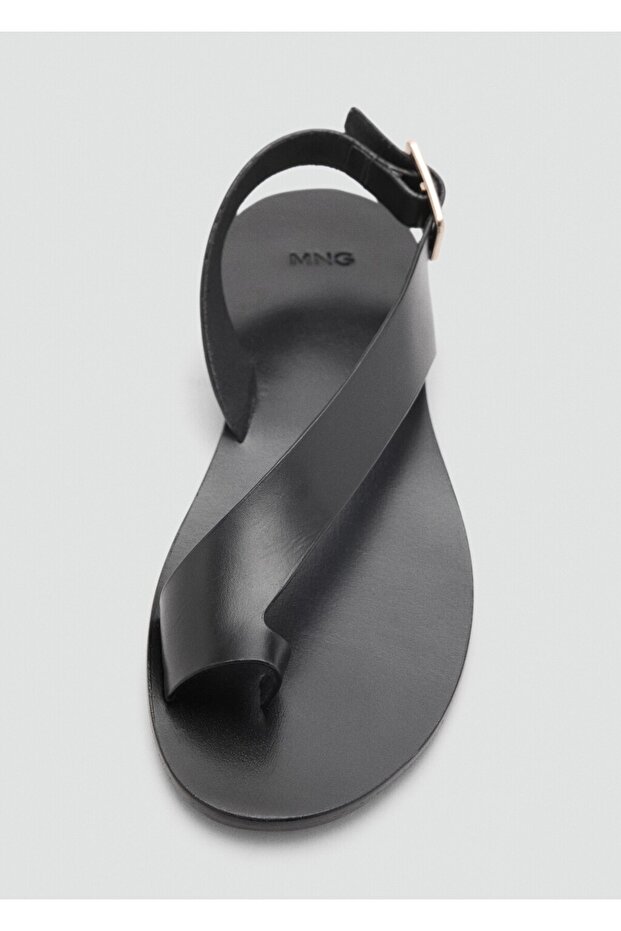 Deri çapraz askılı sandalet - 3