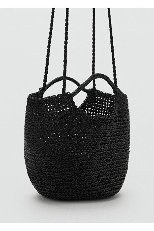 Örme mini omuz çantası - 1