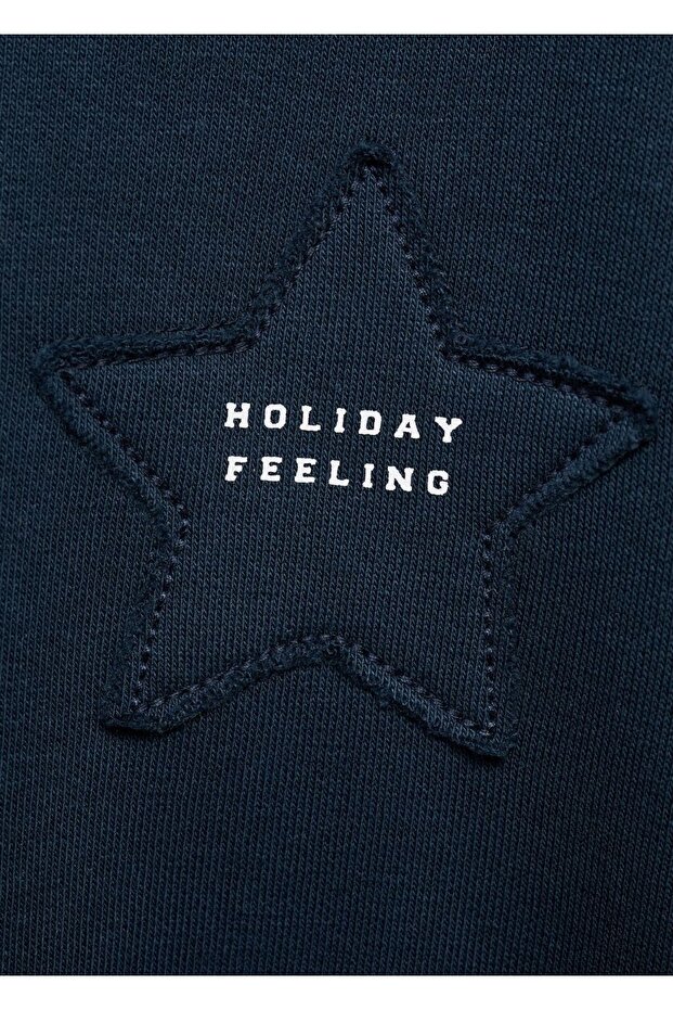 Yıldız işlemeli sweatshirt - 3