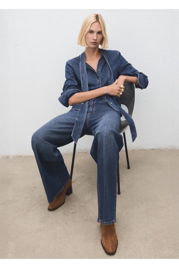 Apartman topuklu deri süet bot - 2