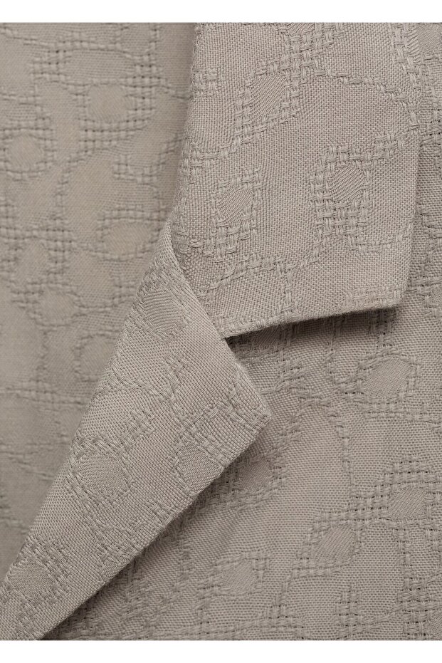 %100 pamuklu işlemeli gömlek - 8