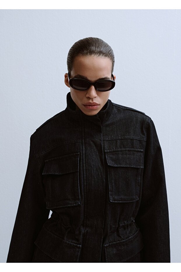 Oversize cepli denim parka - 1