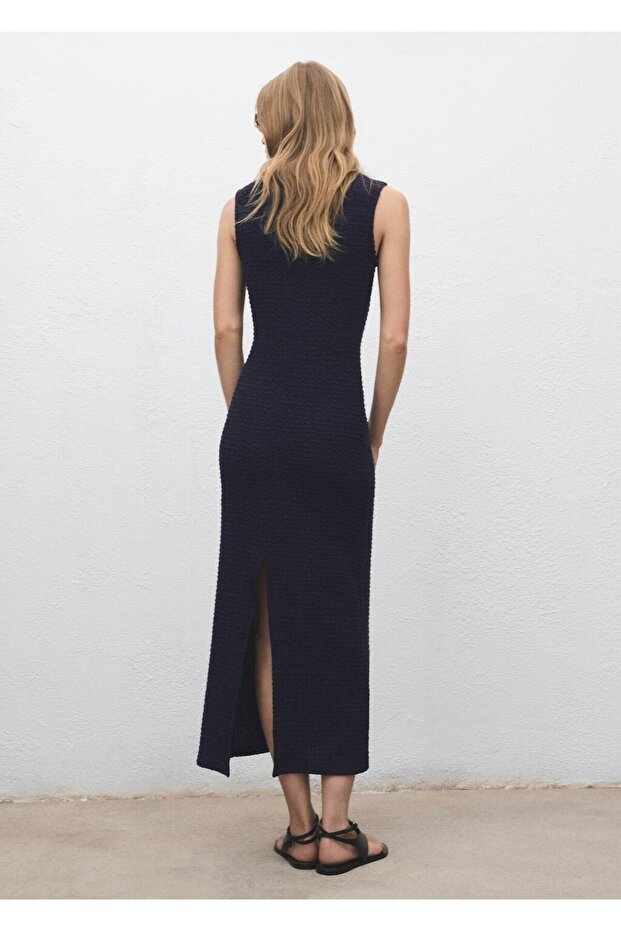 Uzun dokuma elbise - 4