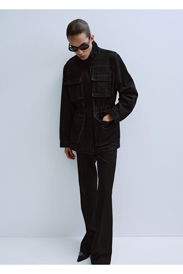 Oversize cepli denim parka - 2