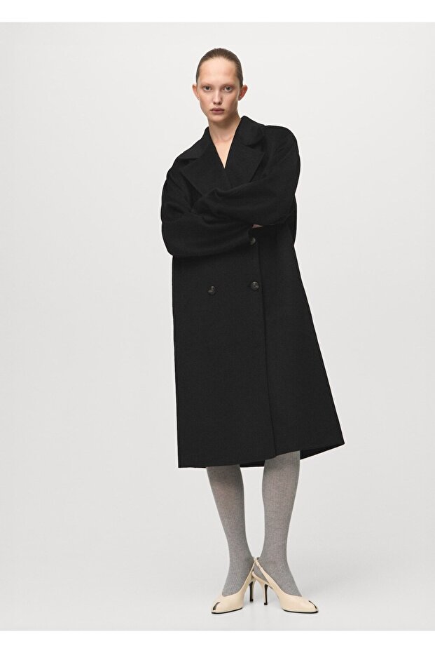 El yapımı oversize yün palto - 2