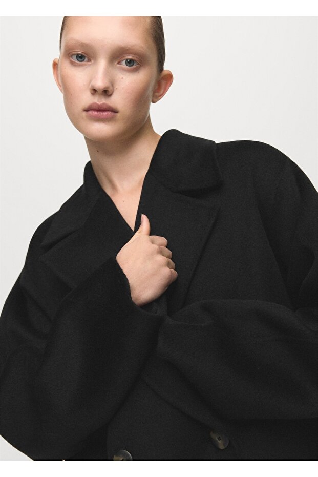 El yapımı oversize yün palto - 6