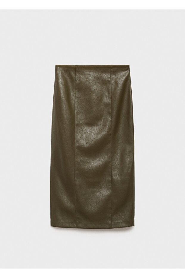 Deri görünümlü kalem etek - 3