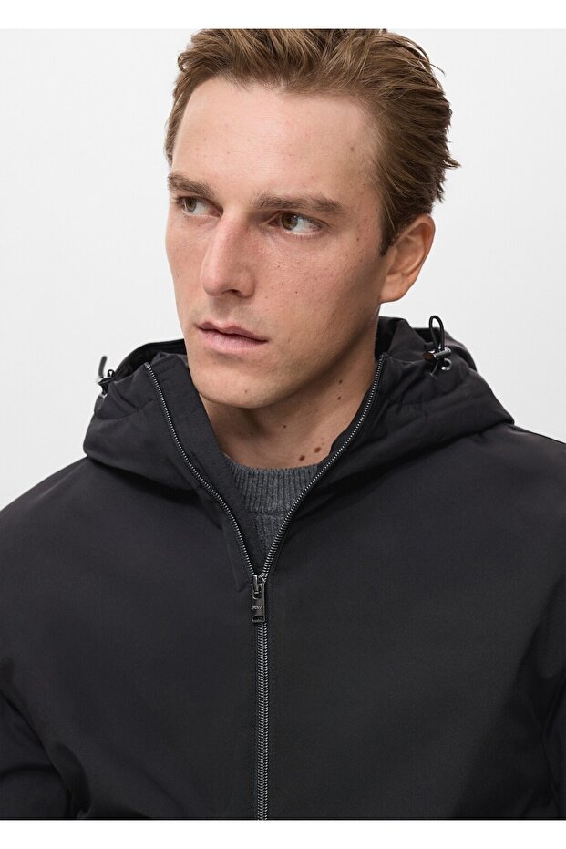 Su geçirmez kapüşonlu parka - 6