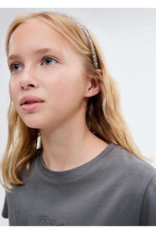 İşlemeli pamuklu tişört - 6